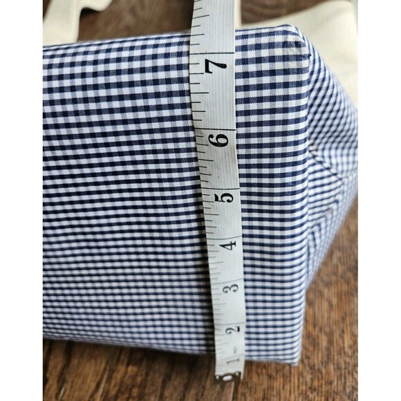 Vineyard Vines Martha's Vineyard Deep Bay Gingham Canvas Tote Bag - Picture 8 of 10